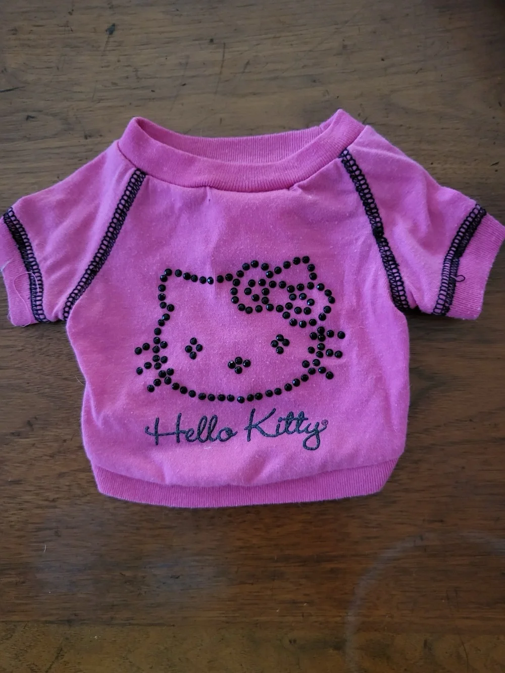 Hello Kitty Sanrio Pink Rhinestone Dog Shirt XS Pet Tee